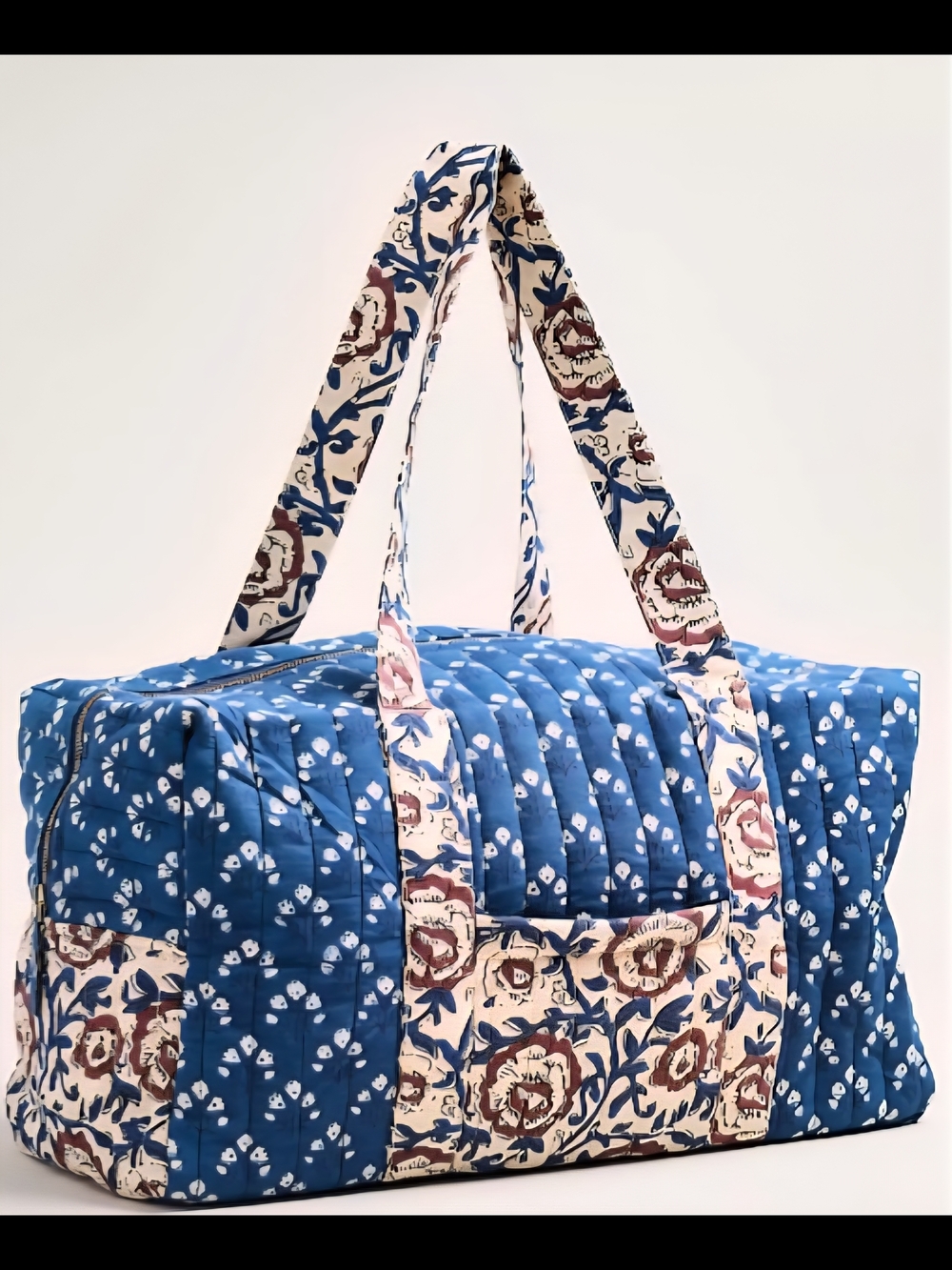 Anthro, Printed Weekender Bag In Blue